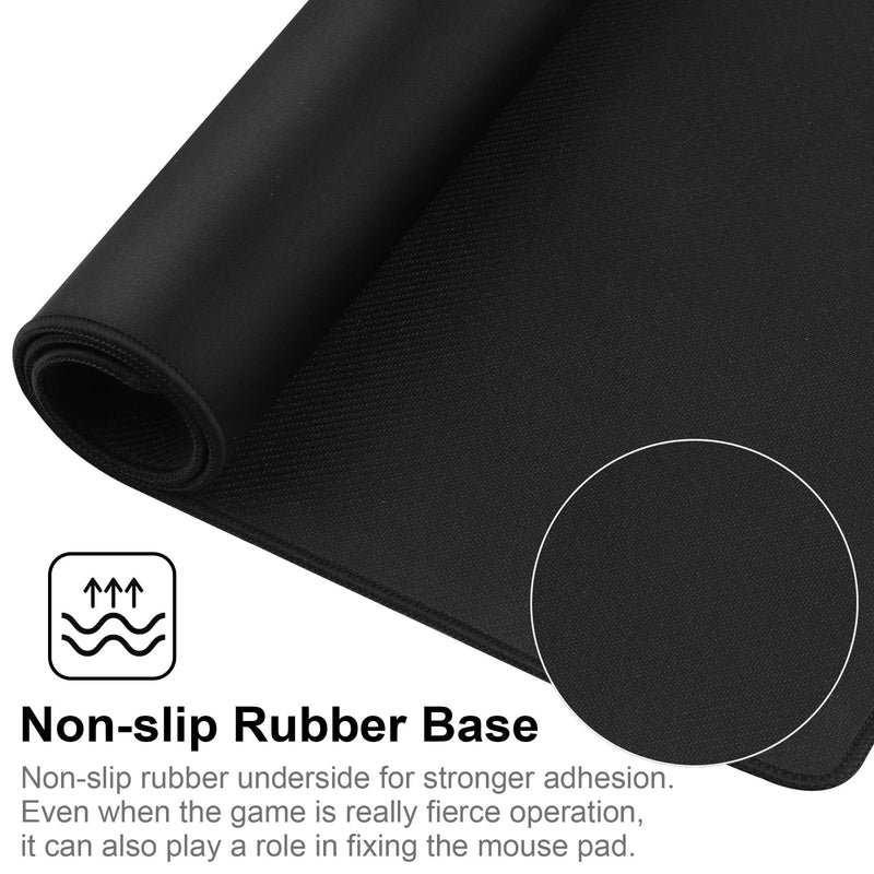[Australia - AusPower] - Jahosin Large Gaming Mouse Pad with Stitched Edges,[27.5x11.8In] Extended Mouse Pad with Non-Slip Natural Rubber Base for Gamer/Desktop/Office/Home (70x30 Blackus) 70x30 Blackus 