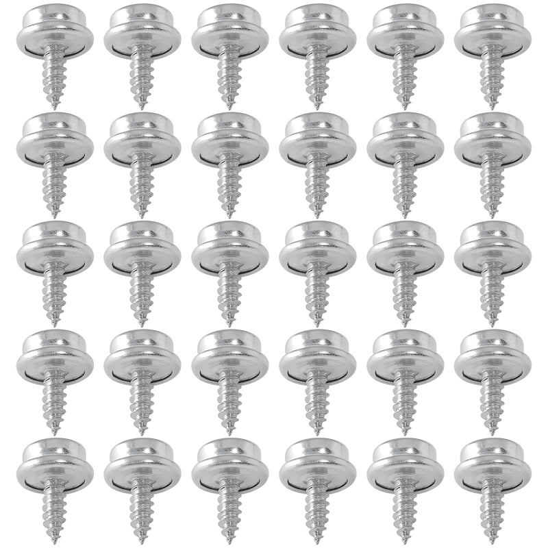 [Australia - AusPower] - Moicstiy 30Pcs 3/8 Inch Stainless Steel Screws Snaps, Fastener Screw Snaps Marine Grade Boat Canvas Snaps for DIY Cover Furniture 3/8" Screw (30Pcs) 