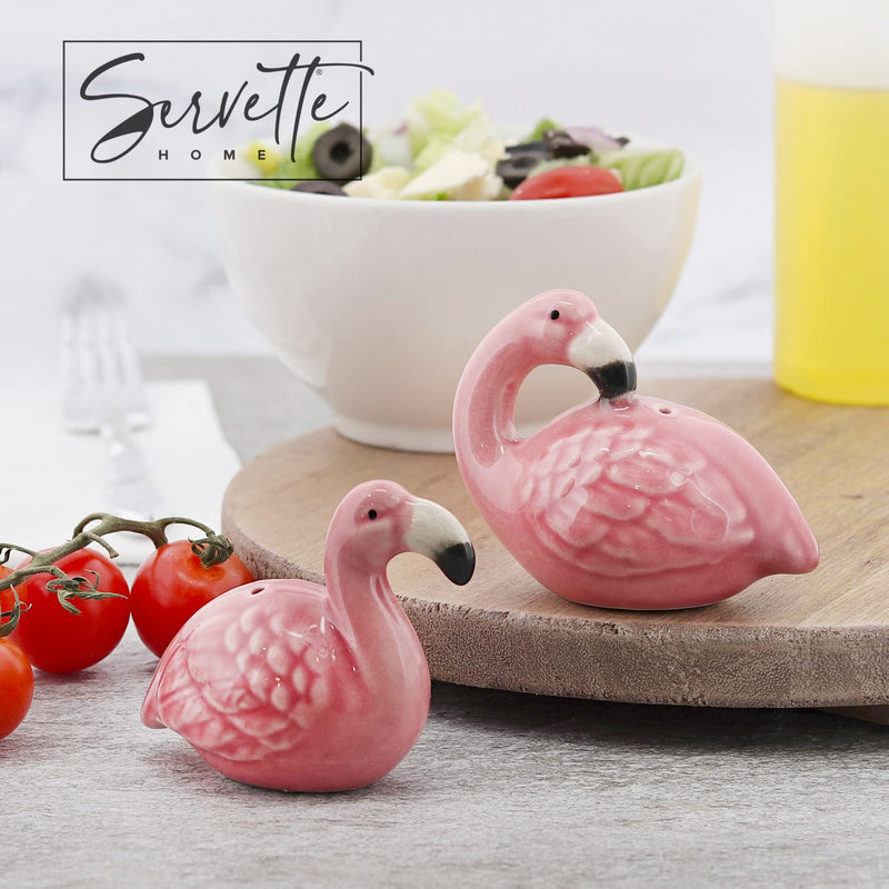 [Australia - AusPower] - Ceramic Bird Salt and Pepper Shaker Collectors Kitchen Décor - Flamingo Pink 