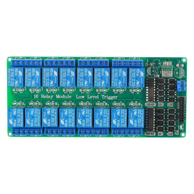 [Australia - AusPower] - ALAMSCN 16 Channel DC 5V Relay Module with Optocoupler Low Level Trigger Expansion Board for Smart Control Switch 