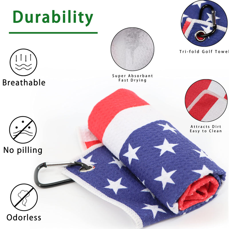 [Australia - AusPower] - Golf Club Brush and Groove Cleaner Golf Cleaning kit with Golf Towels for Golf Bags for Men Magnet for Strong Hold to Golf Carts or Clubs 