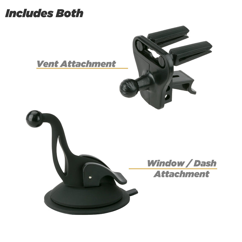 [Australia - AusPower] - SCOSCHE HDVM 3-in-1 Universal Smartphone/GPS Vent or Suction Cup Mount for the Car, Home or Office , Black 
