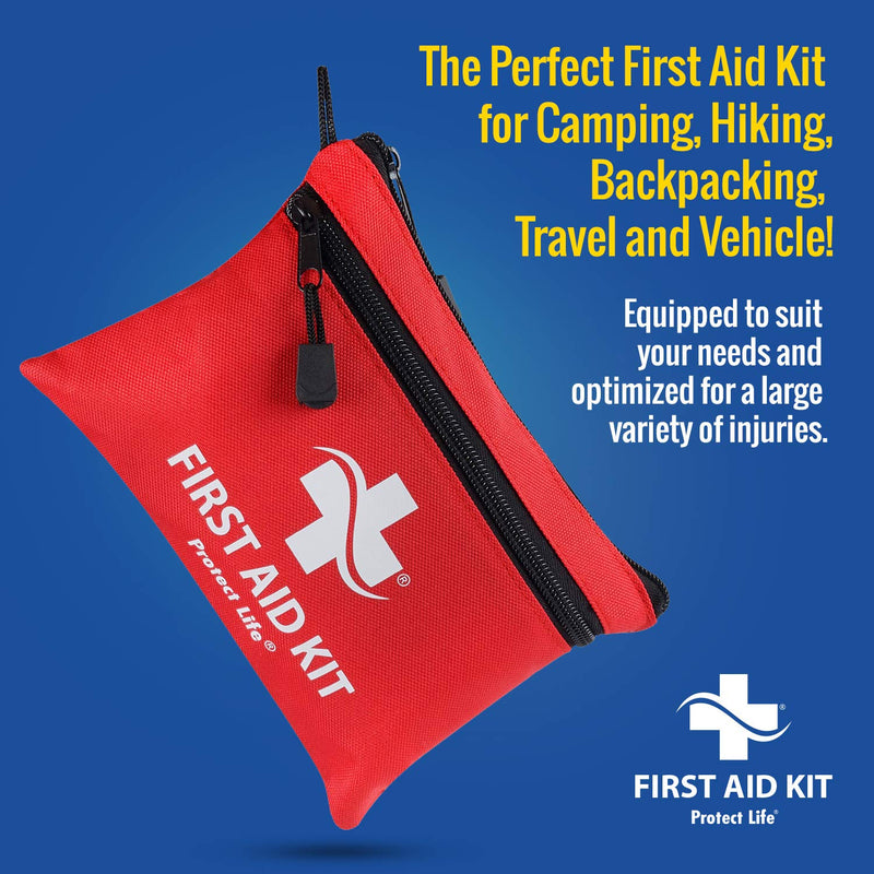 [Australia - AusPower] - First Aid Kit - 100 Piece - Small First Aid Kit for Camping, Hiking, Backpacking, Travel, Vehicle, Mini 1st Aid kit for Outdoors - Emergency & Medical Supplies 100 Piece Set 