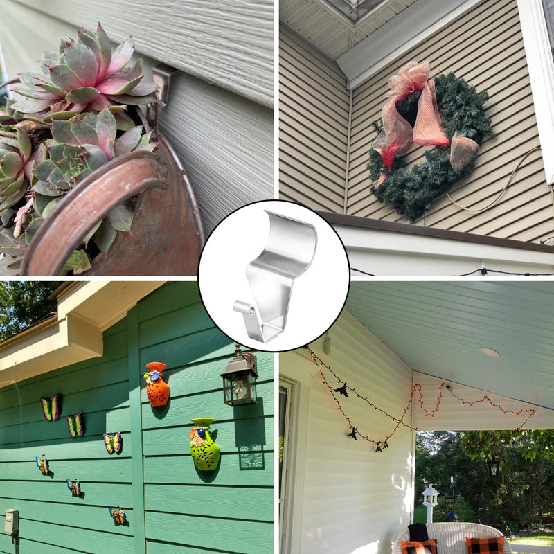 [Australia - AusPower] - MUAKIOY (30 Pack) Vinyl Siding Hooks Hanger, No-Hole Needed Heavy Duty Vinyl Siding Clips for No Damage Hanging Things on Siding 30 