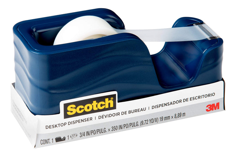 [Australia - AusPower] - Scotch Wave Tape Dispenser, Includes 3/4 in x 350 in Tape Roll (C20-WAVE-MI) 