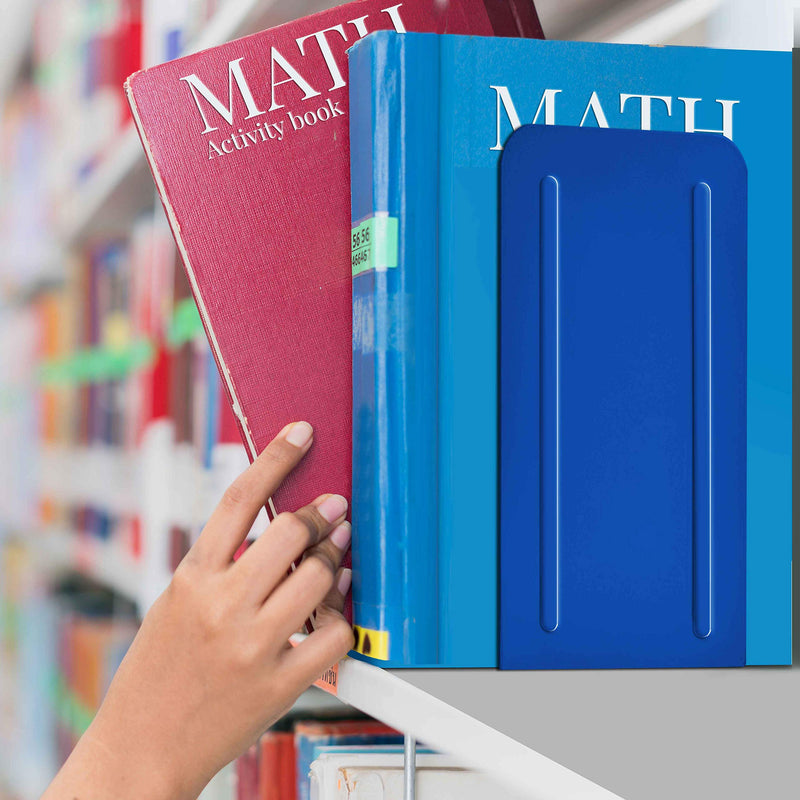 [Australia - AusPower] - Acrimet Jumbo Premium Metal Bookends 9" (Heavy Duty) (Deep Blue Color) (1 Pair) 