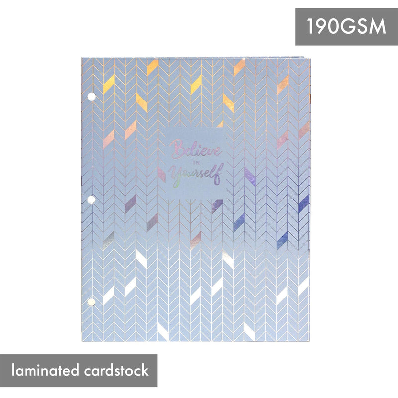 [Australia - AusPower] - Pukka Pad, 2 Pocket Folder, Portfolio Organizer, Fits 3-Ring Binder, Office, School, 9.5 x 11.75 in, 3 Designs, 6 Pack Glee 