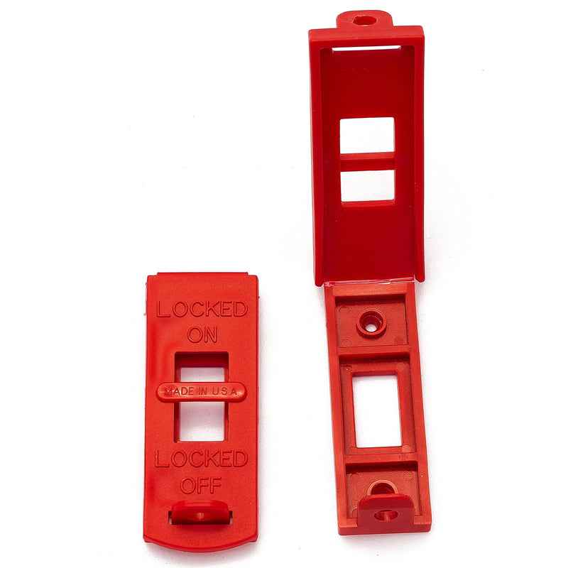 [Australia - AusPower] - Zing Green Products 6064 USA Made Recycled Plastic Wall Switch Lock Out, 3.5 x 1.5 x 0.25 Inch,Red 