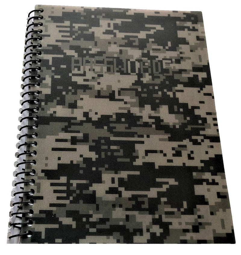[Australia - AusPower] - RE-FOCUS THE CREATIVE OFFICE, Password Book Keeper, Small, Mini, Green, Camouflage, Alphabetical Tabs, Spiral Bound, Removable Sheets, Journal Organizer, Includes Website, Address, Username, Password Green Camo 
