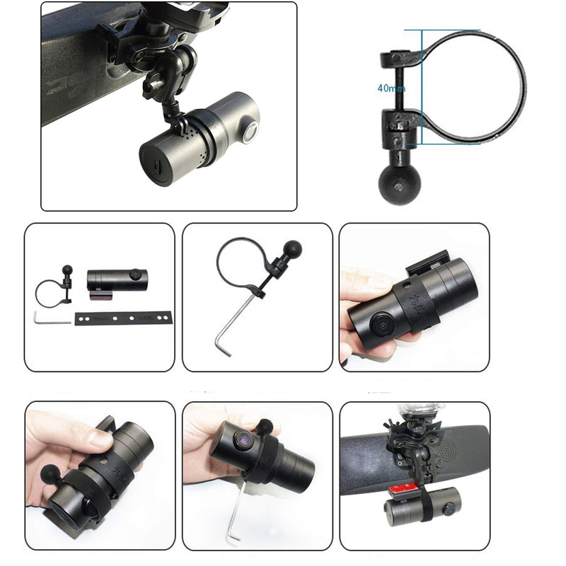 [Australia - AusPower] - Dash Cam Mirror Mount - Fits Cylindrical BlackVue DR900S/750S/650S Series/DDPAI Car Rearview Mirror Mount Kit 