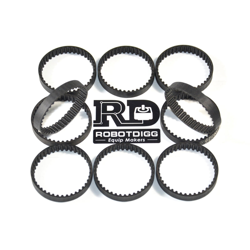[Australia - AusPower] - RobotDigg 147-3M-6 Endless HTD3M Belt 147mm Length 49 Teeth 3M Synchronous Belt 3mm Pitch 6mm Width HTD3M Closed Loop Timing Belt Pack of 10pcs 