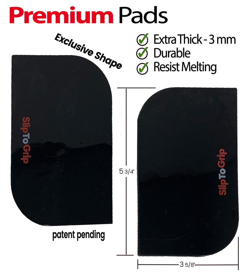 [Australia - AusPower] - SlipToGrip Premium Cell Pads 6 Pack. Sticky Anti-Slip Gel Pads - Holds Cell Phones, Sunglasses, Coins. Made for Vehicles Such as Cars, Boats, Golf Carts and Others! Pack of 6 6 Pcs Dark Black 