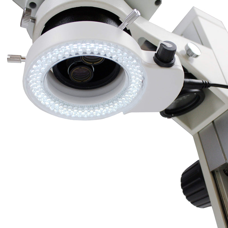 [Australia - AusPower] - Vision Scientific VMLIFR-09W White Adjustable 144 LED Ring Light Illuminator for Stereo Microscope 