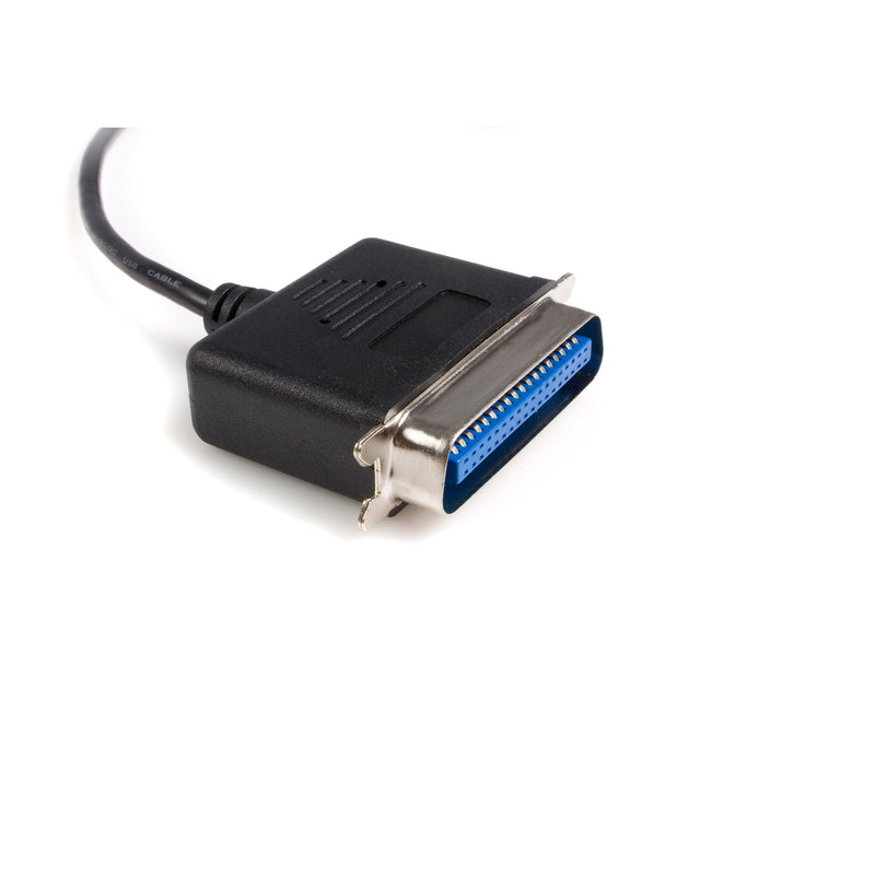 [Australia - AusPower] - StarTech.com 10 ft USB to Parallel Printer Adapter - M/M - USB to ieee 1284 - USB to centronics - USB to Parallel Cable (ICUSB128410), Black 10ft 