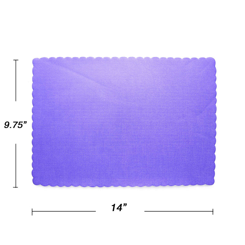 [Australia - AusPower] - SparkSettings Disposable Paper Placemat for Dining Table Easy to Clean Made of Paper Great for Various Party, Events, Festivals or Occasions, 9.75 X 14 - New Purple (50/Pack) 