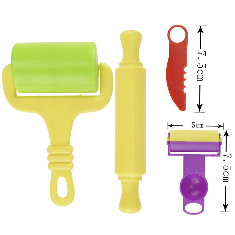 [Australia - AusPower] - Kare & Kind Smart Dough Tools Kit with Models and Molds (Set of 24 Pieces) 