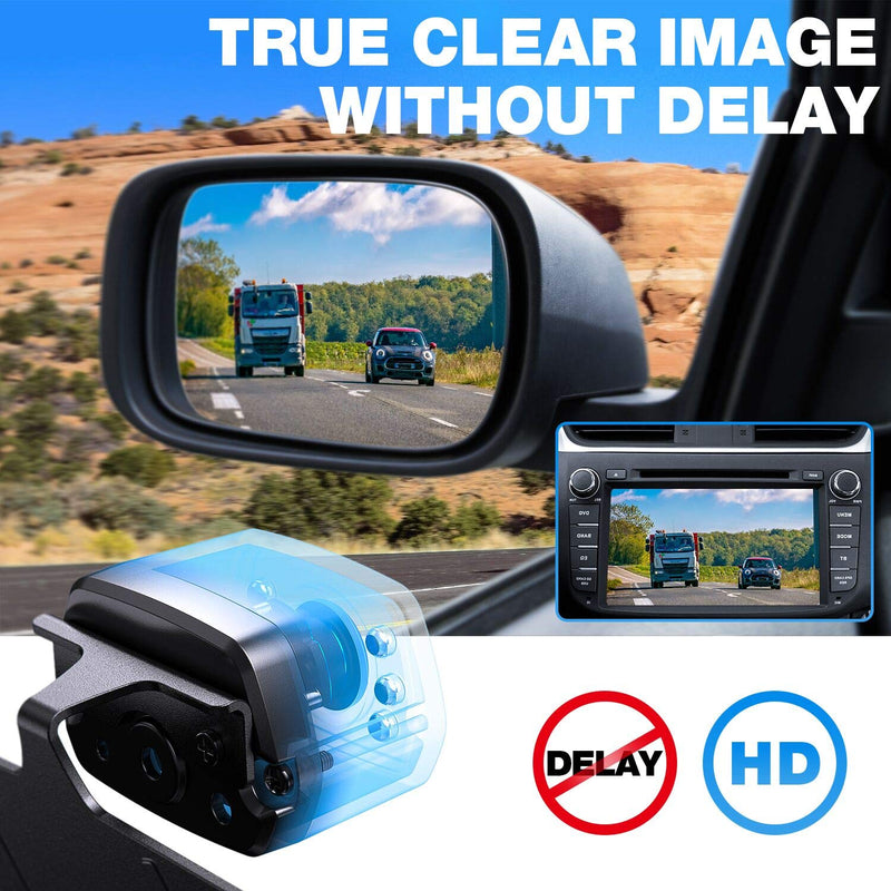 [Australia - AusPower] - ZEROXCLUB 2021 HD Backup Camera for Car Pickup Trucks SUVs Vans RVs License Plate Rearview Reversing Camera Night Vision IP69 Waterproof Wide View-B01 