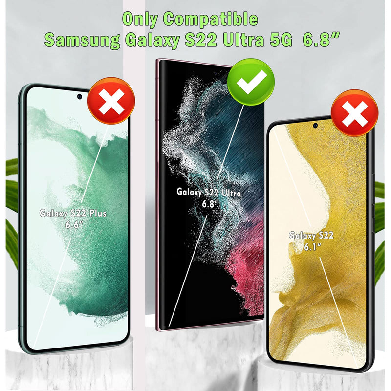 [Australia - AusPower] - [2+2 Pack] Jeywiry Screen Protector and Camera Lens Protector Designed for Samsung Galaxy S22 Ultra 5G 6.8 Inch, Flexible TPU Hydrogel Film, Ultra HD Clear Protective Film [With Easy to Install Kit] 