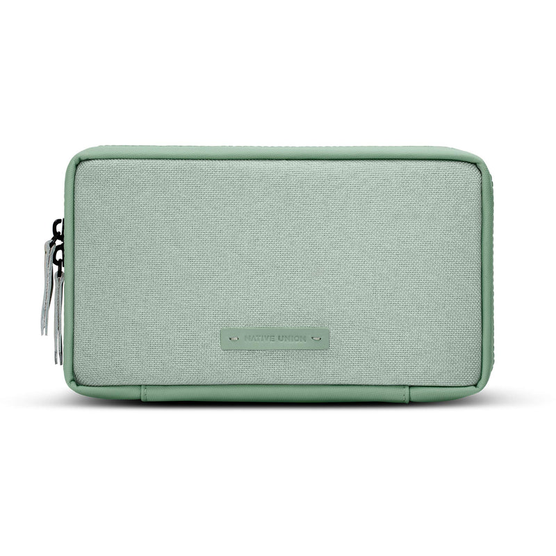 [Australia - AusPower] - Native Union Stow Organizer – Premium Travel Tech Kit Crafted with Durable Canvas – Keep Essentials Organized with Flexible Storage & Quick-Access Pocket for Cables, Chargers, SIM Cards & More (Sage) Sage 