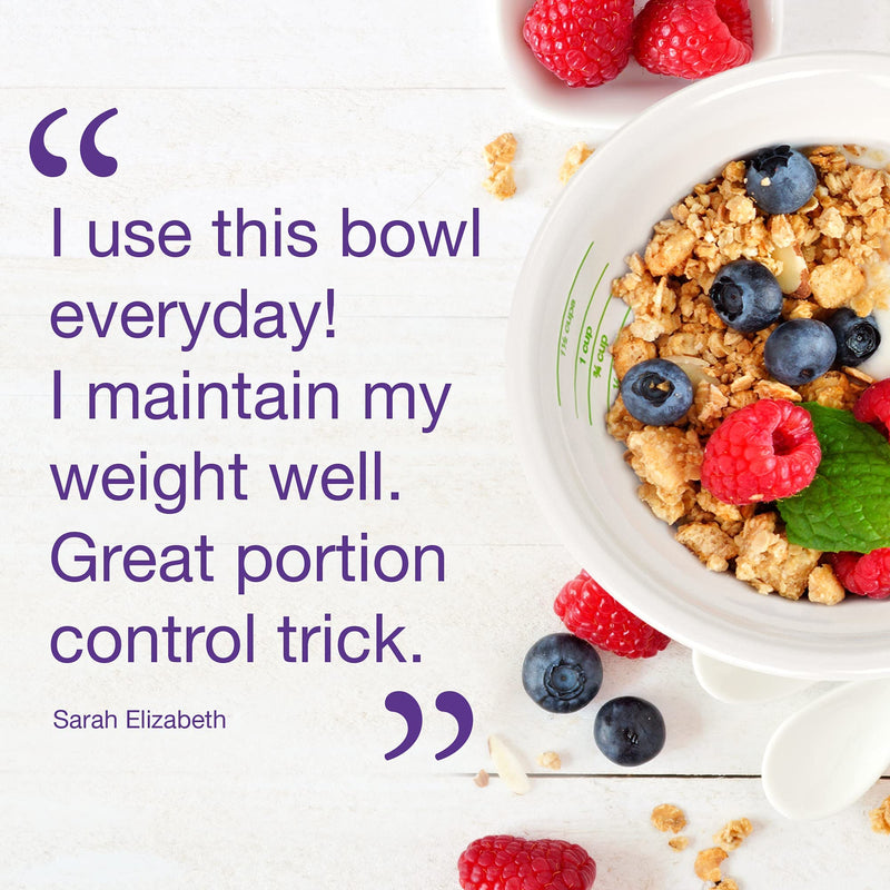 [Australia - AusPower] - PORTION CONTROL BOWL, MELAMINE for Weight Loss, Bariatric Surgery, Diabetes and Healthier Diets. Educational, visual tool for adults and children by Dietitian Amanda Clark 