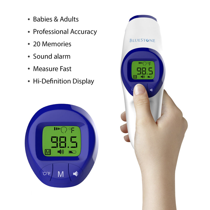 [Australia - AusPower] - Infrared Thermometer- Non Contact Temperature Reader with Easy to Read Digital Display and Fast Accurate Results in Just 1 Second by Bluestone 