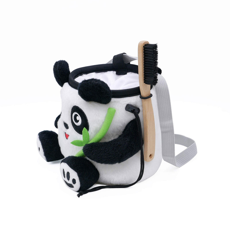 [Australia - AusPower] - YY Vertical Panda Chalkbag for Rock Climbing Gymnastics Bouldering Suitable for Adults and Children Cute Animal Chalk Bag with Belt Ideal for Rock Climbing 