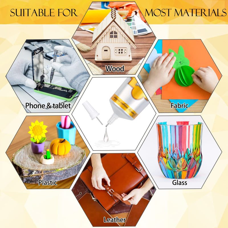 [Australia - AusPower] - B7000 Rhinestone Glue Clear, B-7000 Glue 3.7 fl oz Upgrade Multi-Function Adhesive Super Glue with Cap & Precision Tip for Jewelry Repair, Small Hobby Models, Metal Stone Crafts, Fabric, Shoes(110ML) 1 x110ML/ 3.7fl oz 