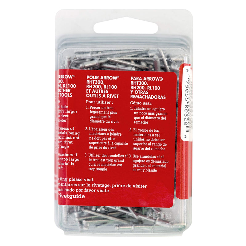 [Australia - AusPower] - Arrow RSA1/8IP Short Aluminum 1/8-Inch Rivets, 100-Pack 
