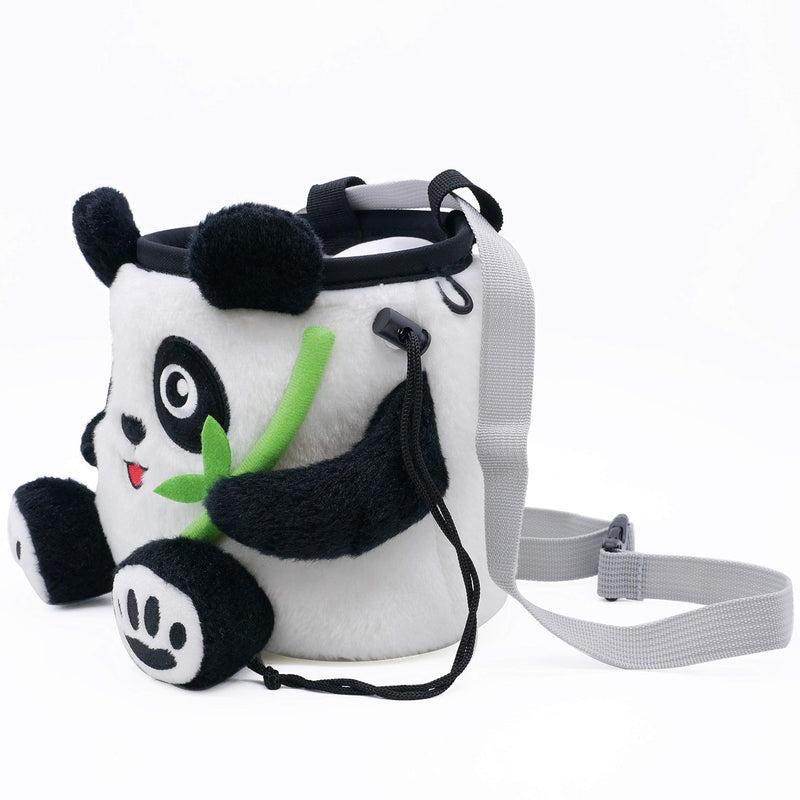 [Australia - AusPower] - YY Vertical Panda Chalkbag for Rock Climbing Gymnastics Bouldering Suitable for Adults and Children Cute Animal Chalk Bag with Belt Ideal for Rock Climbing 