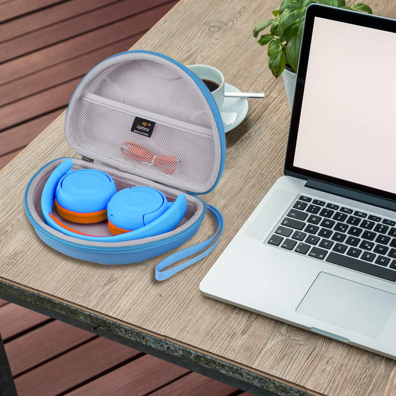 [Australia - AusPower] - Aproca Hard Travel Storage Carrying Protective Case for JBL JR 300BT - On-Ear Wireless Headphones Blue 