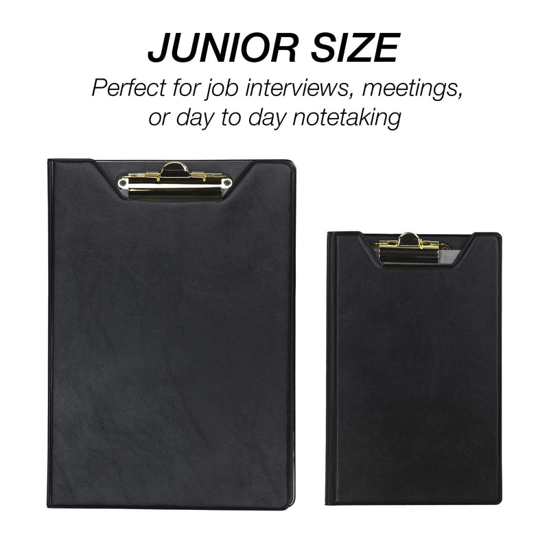 [Australia - AusPower] - Samsill Clipboard Junior Padfolio / Portfolio, 5 x 8 Writing Pad, Black 