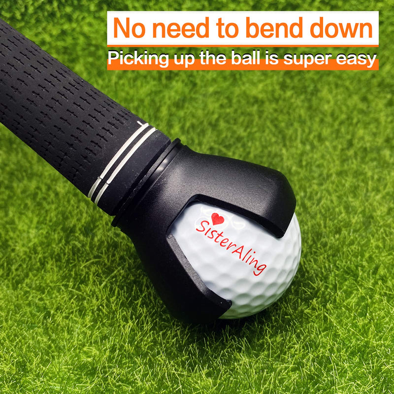 [Australia - AusPower] - SisterAling 3-Prong Golf Ball Retriever Grabber Pick Up,Back Saver Claw Put On Putter Grip,Suction Cup Ball Grabber,Sucker for Golf Screws Tool (3 Pack) 