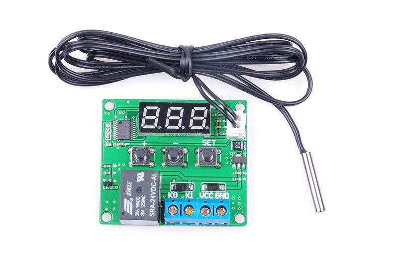 [Australia - AusPower] - NOYITO Digital Temperature Controller Module -58℉ to +257 ℉ Temperature Control Switch NTC Waterproof Sensor Probe - Blue LED Display Suitable for kinds of temperature control system (24V) 24 Volt 
