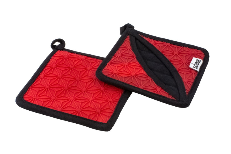 [Australia - AusPower] - Lodge Manufacturing Company trivet/potholder, 1 Count, Red/Black 