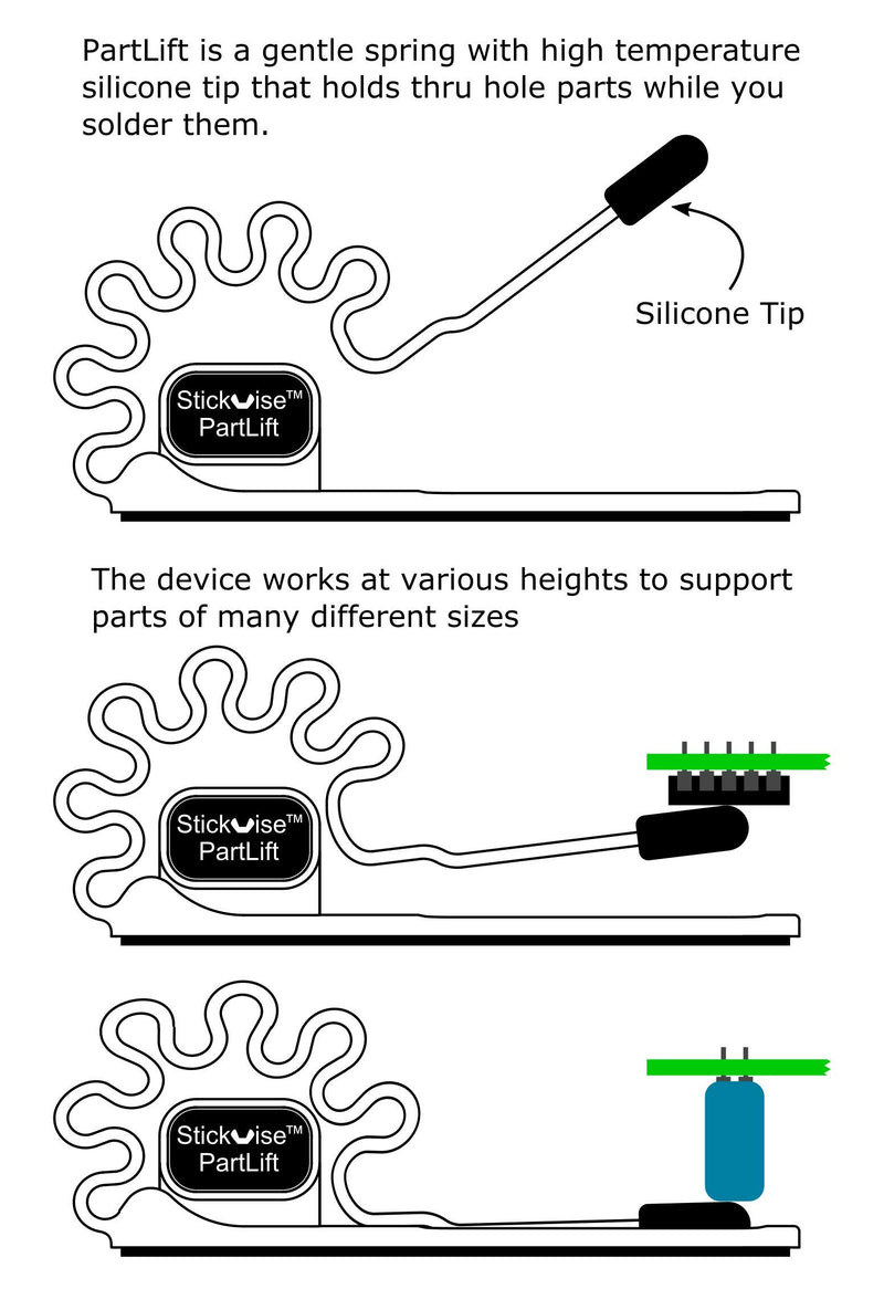 [Australia - AusPower] - Stickvise PartLift Component Holder (2 pack) 