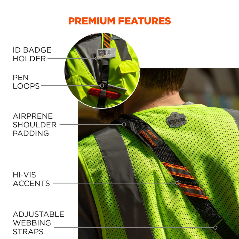 [Australia - AusPower] - Ergodyne Squids 3137 Barcode Scanner Padded Harness, Sling Style, Tethering Lanyard for Bar Code Scanners , Black 