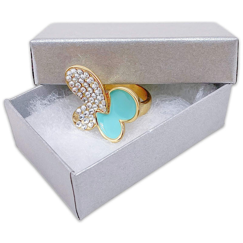 [Australia - AusPower] - TheDisplayGuys 25-Pack #21 Cotton Filled Cardboard Paper Jewelry Box Gift Case - Pearl Gray (2 5/8" x 1 5/8" x 1") 2.62x1.62x1 Inch (Pack of 25) 