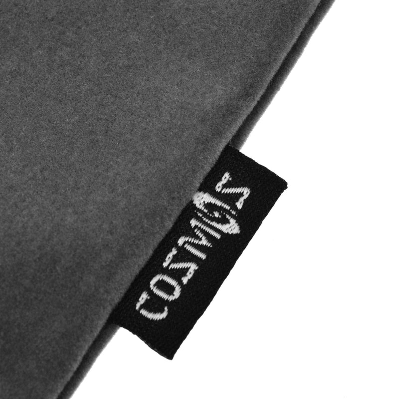 [Australia - AusPower] - Cosmos Set of 5 Premium Gray Travel Carry Drawstring Headphones Pouch Bag (Gray Color) 