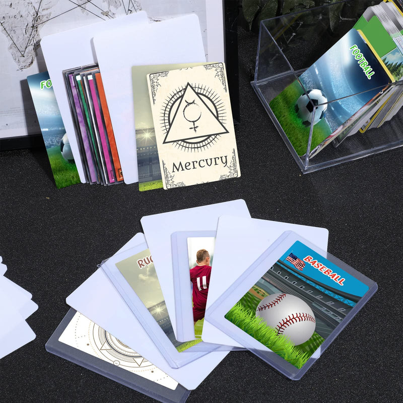 [Australia - AusPower] - 60 Pieces White Card Dividers Trading Card Dividers Frosted Style Brand Large Size Baseball Card Dividers for Games and Sports Cards 