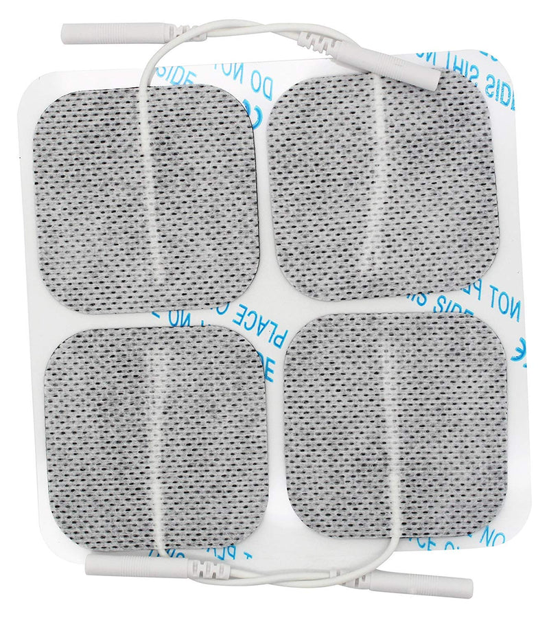 [Australia - AusPower] - TENS Unit Replacement Pads 2x2 40 Pcs Premium Reusable Electrode Pads - Self Adhesive Electro Therapy Patches for Electrical Stimulation - Non Irritating Stim Pads Design 