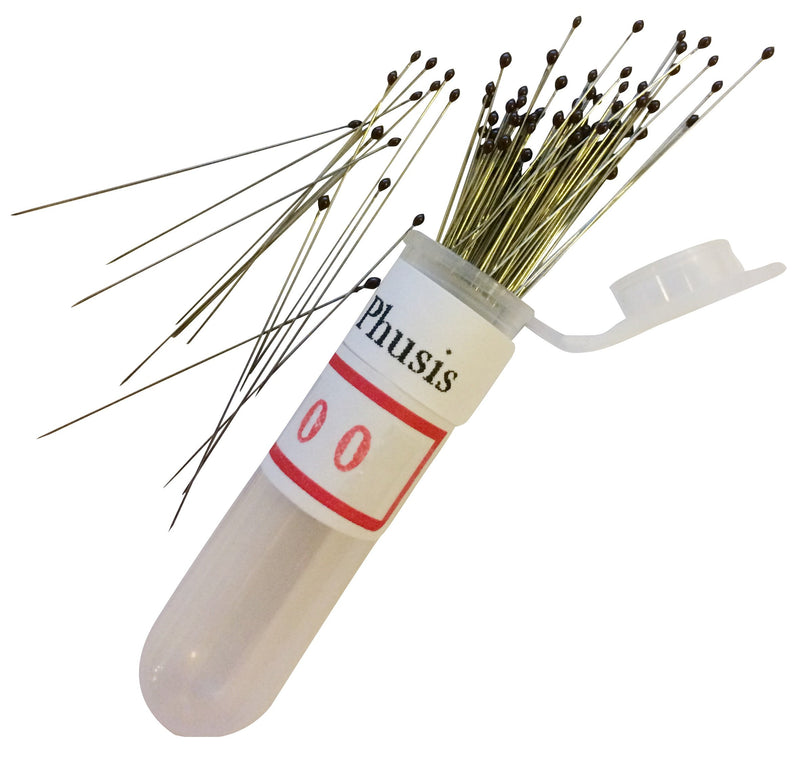 [Australia - AusPower] - Phusis Stainless Steel Insect Pins | Sizes #00, 0 and #1 | 100 of Each Size | Includes Sturdy Storage Containers | for Entomology, Dissection, Butterfly Collections #00, #0, #1 
