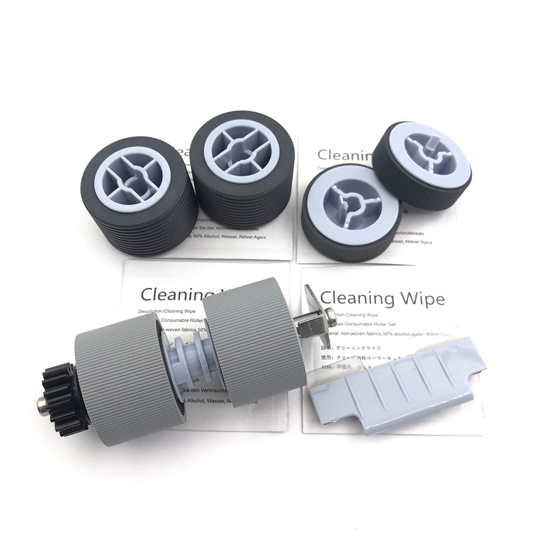 [Australia - AusPower] - OKLILI PA03450-K011 PA03450-K012 PA03450-K013 PA03450-K014 Pick Roller Set Separator Roller Set Brake Roller Separation Pad Compatible with Fujitsu fi-5900C fi-5950 fi-5900 Scanner 