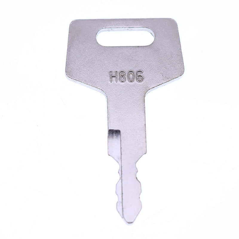 [Australia - AusPower] - YIQI 5 Ignition Keys H806 Heavy Equipment Keys for Takeuchi Hitachi Gehl New Holland Case 17001-00019 
