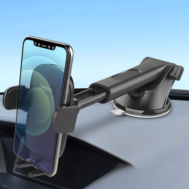 [Australia - AusPower] - Suction Cup Car Phone Holder Mount, Dashboard/Windshield/Window Phone Holder for Car with Ultra Sticky Gel Pad, Compatible with iPhone, Samsung, 4-6.8 Inch Cellphone, Thick Case & Big Phone Friendly 
