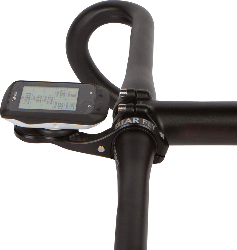 [Australia - AusPower] - Bar Fly 4 Prime Aluminum Bicycle Accessory Mount, Black, adjustable reach for large and small Computers - Garmin, Wahoo, Polar, Bryton, Cateye, Mio, Joule 