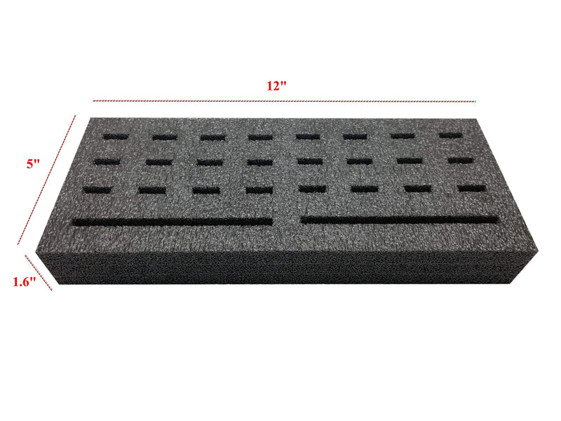 [Australia - AusPower] - Universal USB Flash Thumb Memory Drive SD microSD HDD Anti-Static Shockproof Organizer Storage Foam (Holds 24 USB Slots, 2 Hard Drive Slots) 