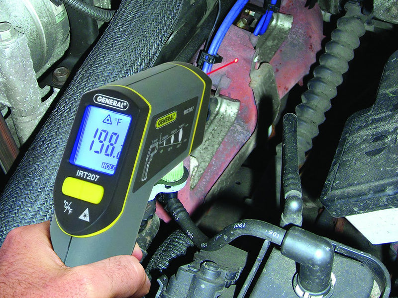 [Australia - AusPower] - General Tools IRT207 Laser Temperature Gun, Thermal Detector, 8:1 Mid-Range Infrared Thermometer 