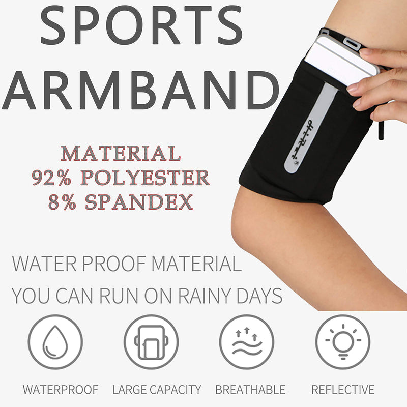 [Australia - AusPower] - HiRui Running Armband Sleeve Universal Sports Armband Cell Phone Holder Armband for Exercise Workout, Compatible with iPhone 12/12Pro/Mini iPhone 11/11Pro Samsung Galaxy All Phones (M, Pink) M 
