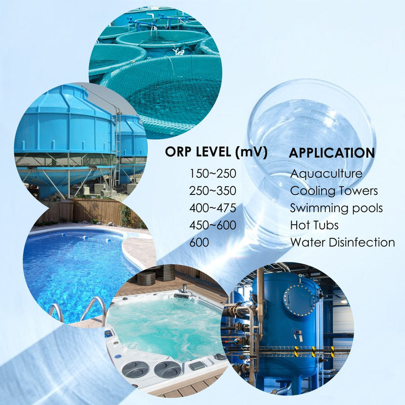 [Australia - AusPower] - ORP Redox Meter -1999~1999mV Oxidation Reduction Potential Tester with 256mV ORP Calibration Buffer for Water Testing, Aquarium, Research Laboratory (ORP-228 Meter+Calibration Powder) ORP-228 Meter+Calibration Powder 