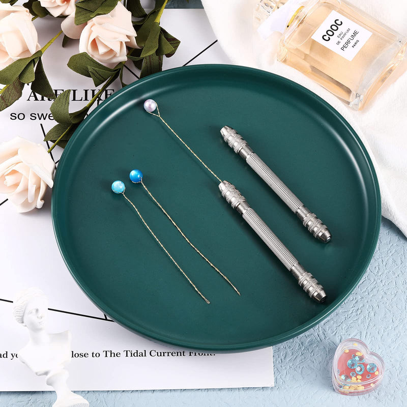 [Australia - AusPower] - Double Ended Pin Vise DIY Hand Drill Pin Vise Resin Drill Wire Twisting Tools with Copper Collet Copper Drill Jewelry Making Tools for DIY Hairpin Keychain Bracelets Necklace (4 Pieces) 4 